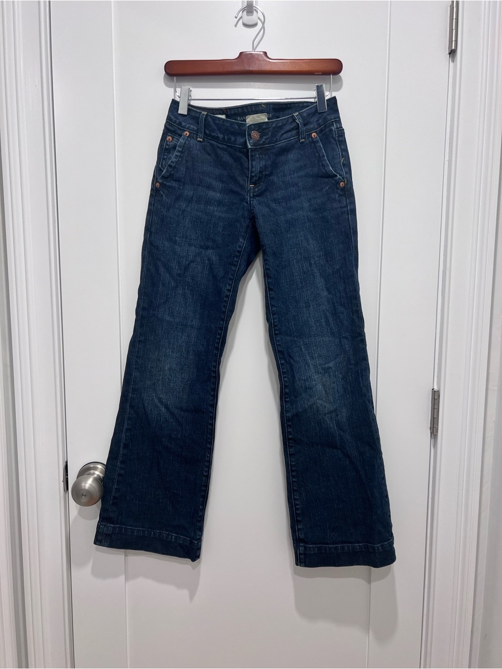Banana Republic Dark Blue Wide-Leg Jeans